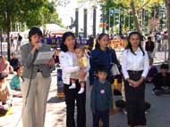 Image for article Les pratiquants du Falun Dafa de New York ont fait une conférence de presse devant les Nations-Unies pour débuter la campagne de sauvetage des membres de familles persécutés en Chine (Photos)