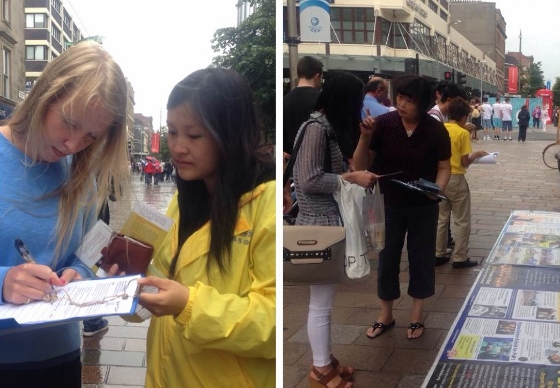 Image for article Glasgow, Scotland: Exposing the Persecution of Falun Gong at the 2014 Commonwealth Games (Photos)