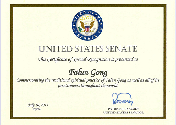 Image for article U.S. Lawmakers Send Letters of Support for Falun Gong's 16-Year Peaceful Resistance